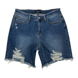 Judy blue distressing stretch casual loose hem SZ 1XL